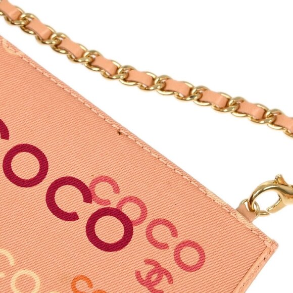 Chanel Pink Canvas Coco Chain Handbag XX91459 - Picture 3 of 10